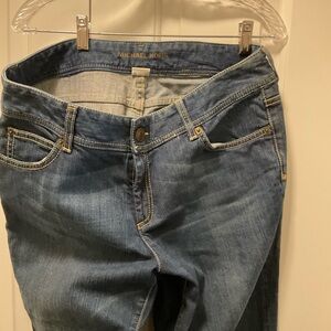 Michael Kors Women's Classic Denim Straight Leg Jeans Size 14 w/pocket design.